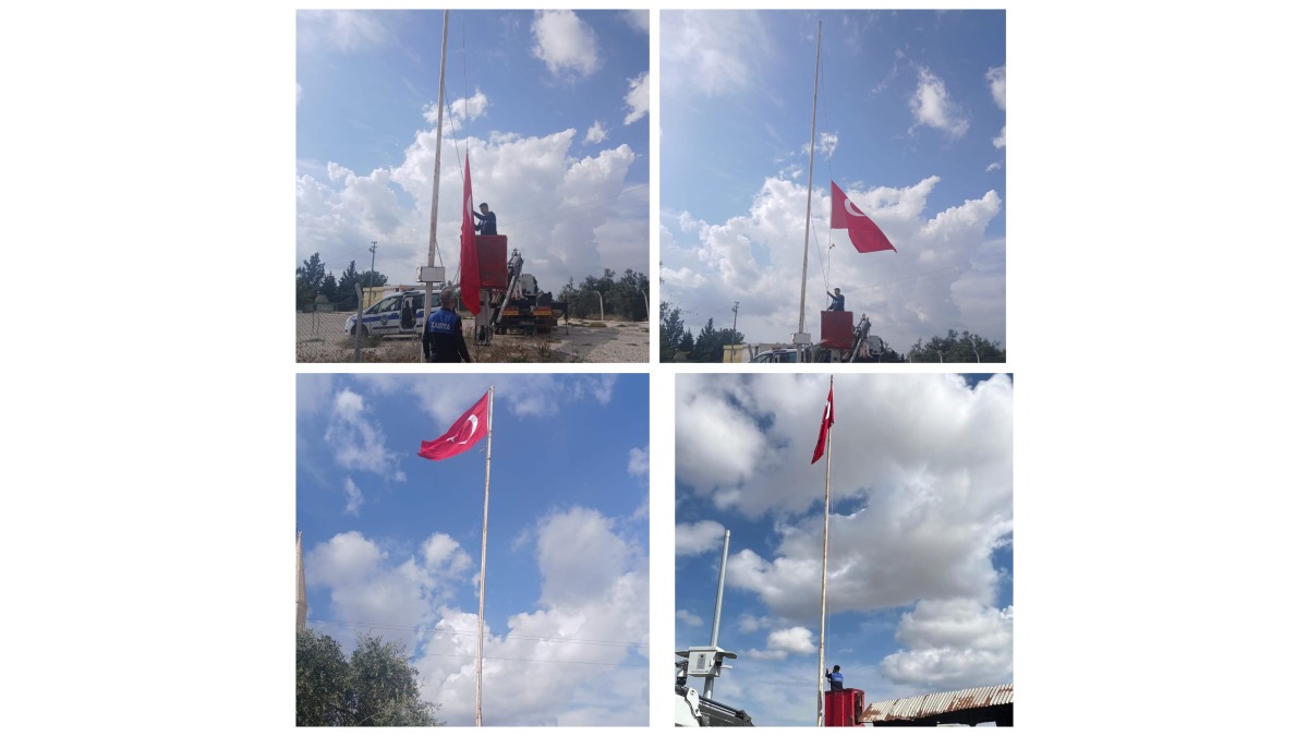 Yumurtalık Belediyesi, tüm mahallelerdeki bayrakları yeniledi