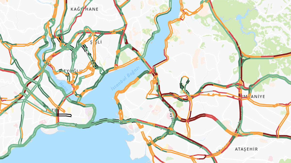 İstanbul'da sabah trafiği durma noktasına geldi