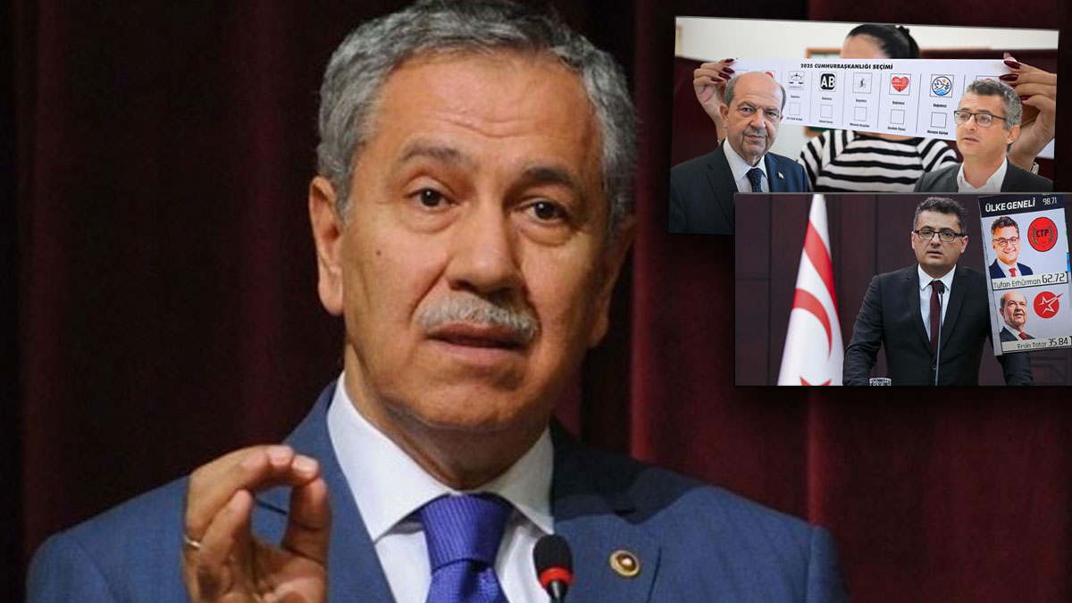 Bülent Arınç'tan Erhürman'a tebrik, Tatar destekçilerine eleştiri: "İtibarı kalmamış sanatçılarla propaganda yapıldı"