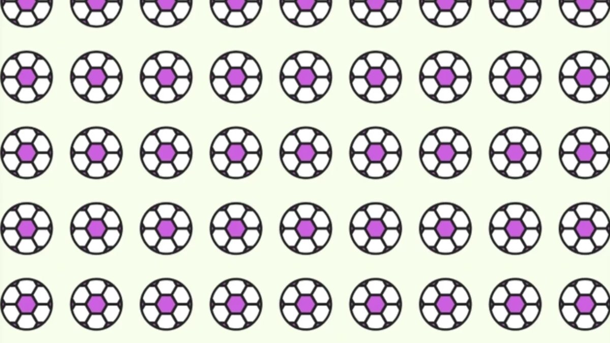 Farklı futbol topunu kimse göremiyor! 6 saniyeniz var: Gözlerinizi dört açın