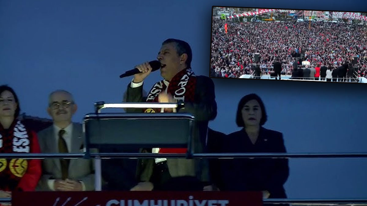 Özgür Özel'den Eskişehir mitinginde 'nadir elementler' mesajı : "Erdoğan, Trump ne isterse veriyor!"