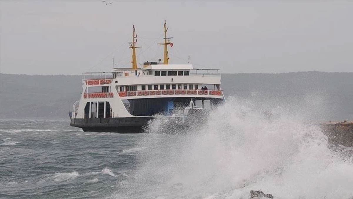 Ada hatlarında yarın feribot seferleri iptal edildi
