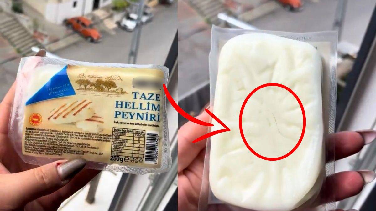 Ünlü market zincirinin lüks peynirinden kıl çıktı! Görenler gözlerine inanamadı