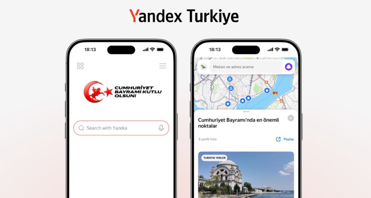 Yandex Türkiye’den Cumhuriyet Bayramı’na özel hizmet