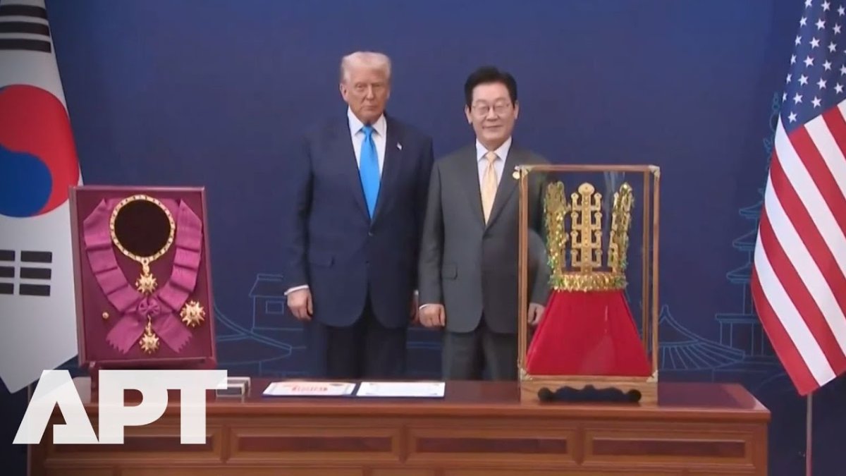 Trump’a Güney Kore’den Altın Taç ve devlet nişanı onuru