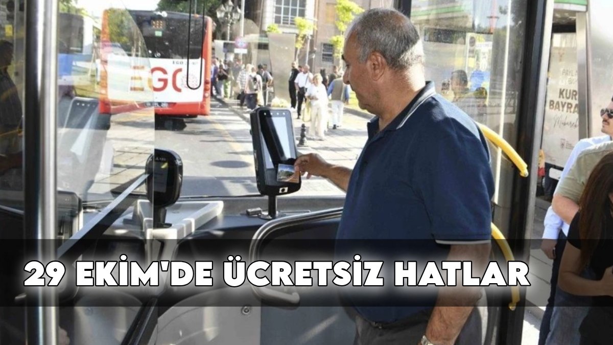 29 Ekim toplu taşıma ücretsiz mi? Metro, otobüs, marmaray, metrobüs ve vapur bedava mı? Ücretsiz olan hatlar