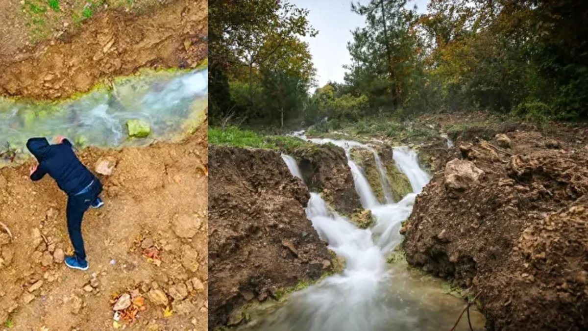 Deprem bölgeyi sevindirdi! 20 yıl önce kuruyan su kaynağı, depremle birlikte yeniden akmaya başladı