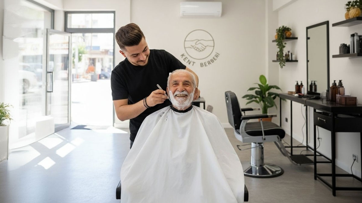 Kent Berberi'nde saç tıraşı yılbaşına kadar ücretsiz, sonra sadece 100 TL!