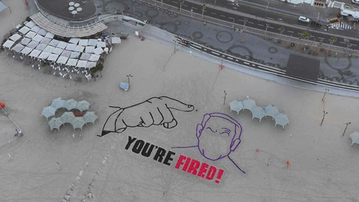 Netanyahu'ya Tel Aviv'de protesto