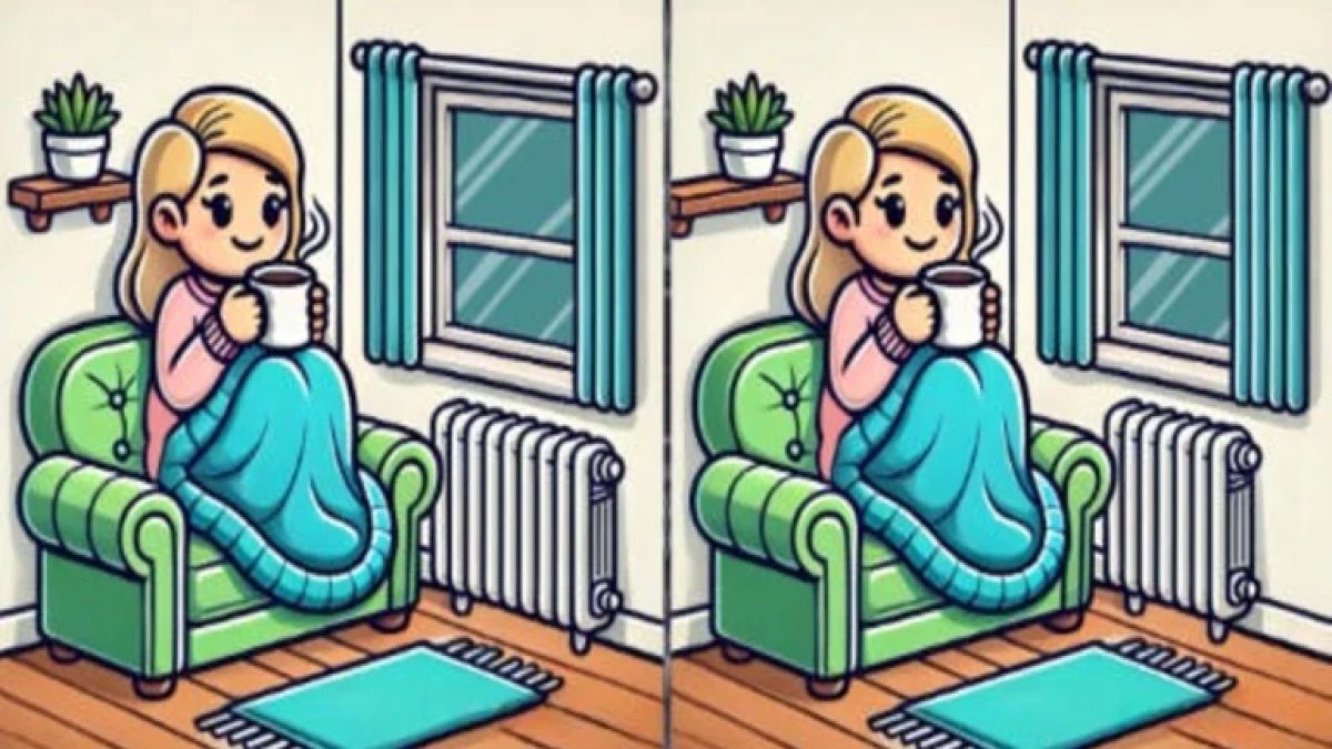 Yüksek IQ testi: Kış temalı iki resim arasındaki 3 farkı 14 saniyede bulabilir misiniz?