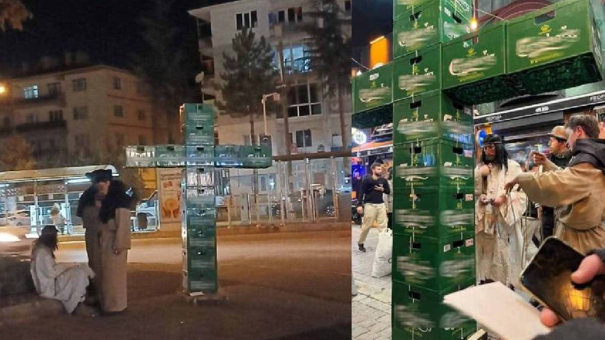 Eskişehir’de “Cadılar Bayramı” kutlamasında gözaltı: Bira şişeleriyle hac işareti yaptılar