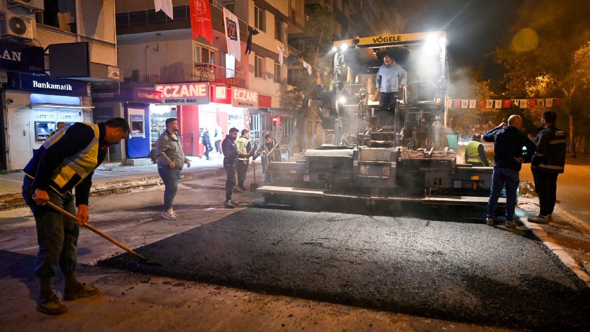 Bornova’da gece mesaisi