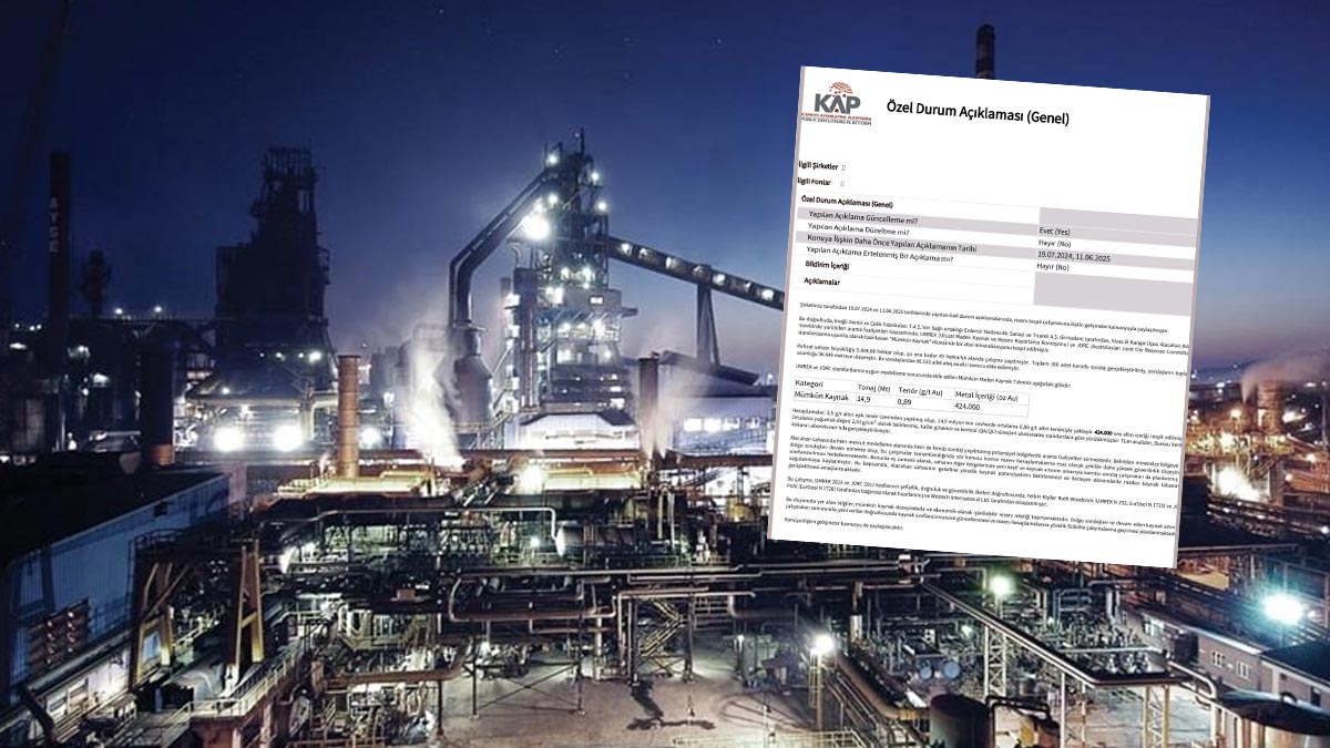 Erdemir'den KAP'a sürpriz bildirim: Sivas'ta 424 bin onsluk altın keşif