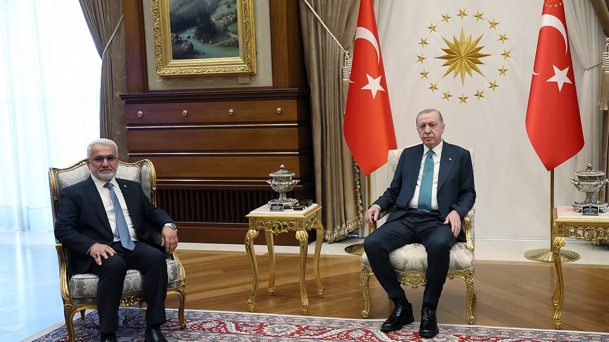 Erdoğan, HÜDAPAR Genel Başkanı Yapıcıoğlu'nu kabul etti