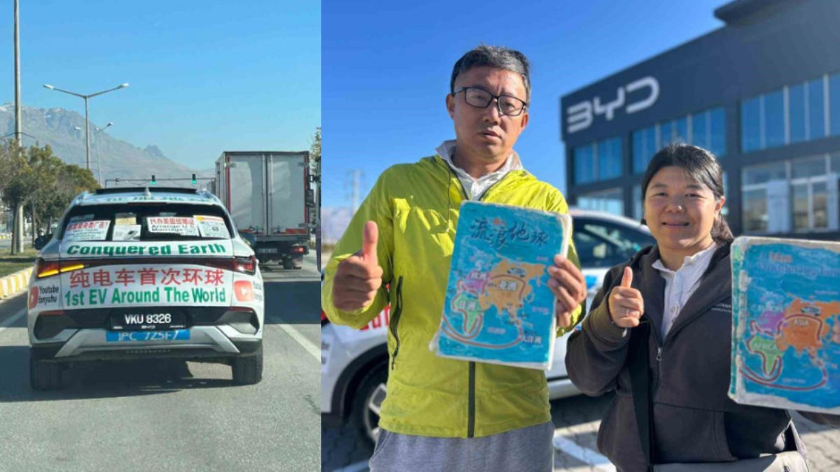 Çevre dostu araçlarıyla dünya turuna çıktılar! Çinli çiftin yeni durakları ise Van oldu