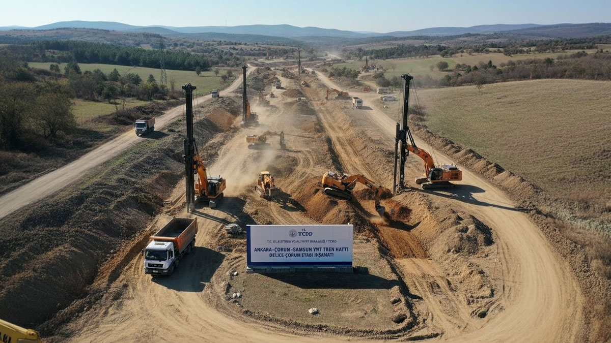 Hızlı tren, Çorum'u lojistik üs yapacak! İlk etapta çalışmalar tam gaz sürüyor