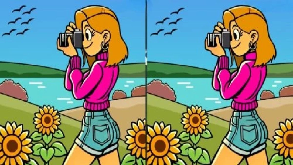 Sadece yüksek IQ’lular başarabiliyor! Fotoğraf çeken iki kız arasındaki 3 farkı 7 saniyede bulun