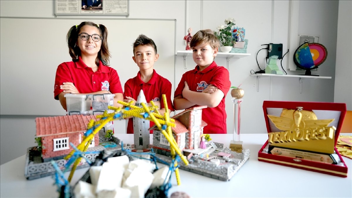 Binalar daha sağlam olacak! Ortaokul öğrencilerinden depreme karşı 5 aşamalı çözüm