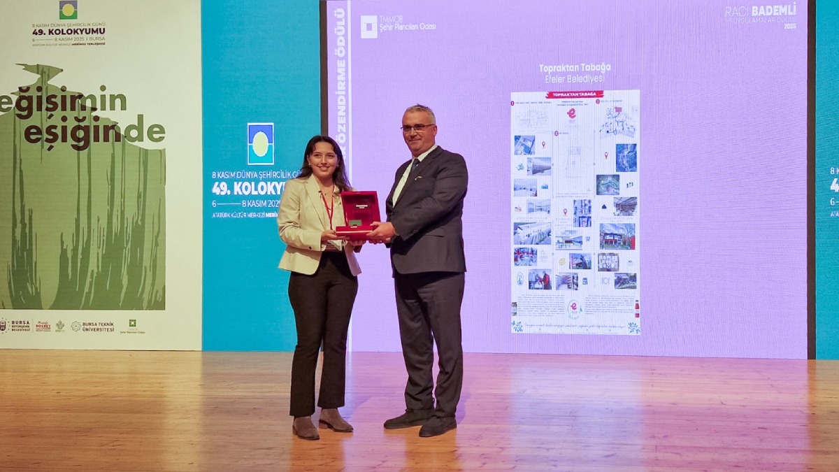 Başkan Yetişkin’in örnek projesinin ödülü teslim edildi