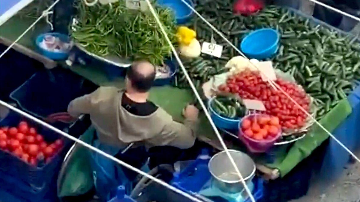 Pazarda hileli satış yapan engelli pazarcıya soruşturma