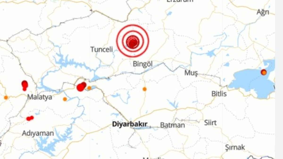 Bingöl'de 3.8 büyüklüğünde deprem