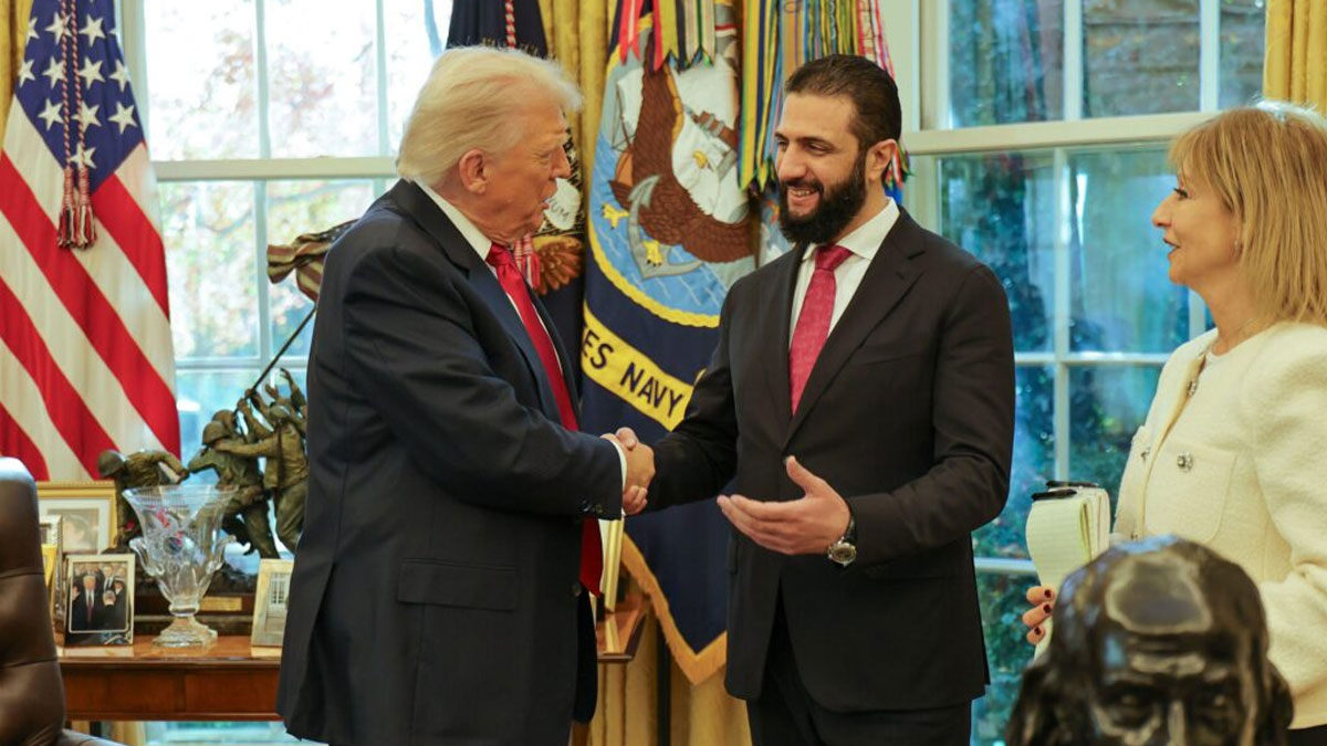 79 yıl sonra Washington'da bir ilk: Trump ile Şara Beyaz Saray'da bir araya geldi