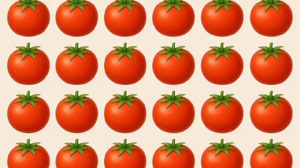 Resimdeki farklı domatesi bulmak için süreniz kısıtlı! Ben zekiyim diyen bile yanıldı: 6 saniyelik süreniz başlıyor