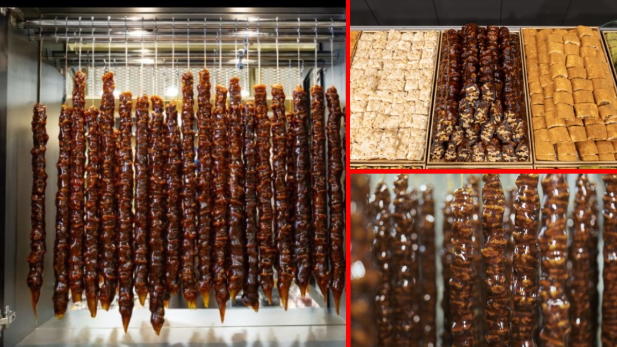 Kış geldi, talep arttı! Geleneksel cevizli pekmezli sucuk yeniden gözde