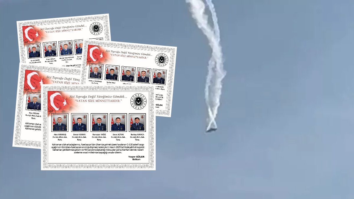 Düşen kargo uçağında şehit isimleri ve memleketleri belli oldu!