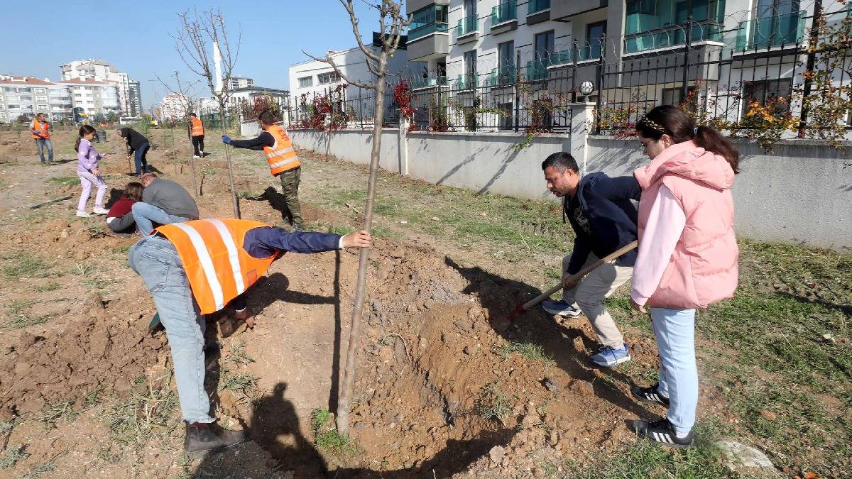 Cumhuriyet Mahallesi’nde ağaçlar toprakla buluştu