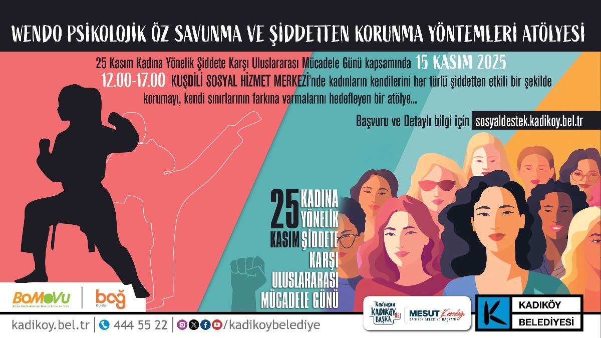 Kadıköy’de kadınlar şiddete karşı birlikte güçleniyor