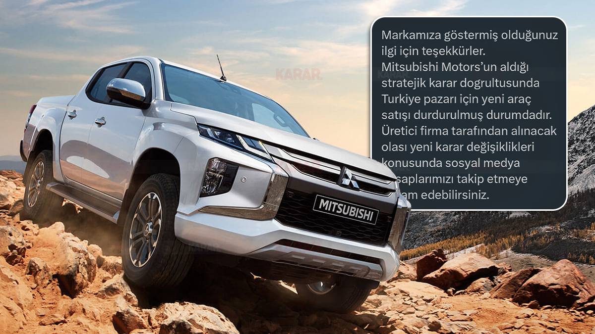 Mitsubishi Türkiye'den çekilmiş olabilir
