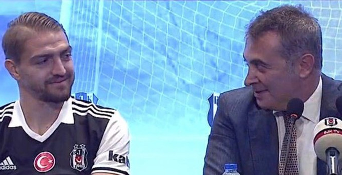 Beşiktaş başkanı Fikret Orman yeni transferlerle basının karşısına çıktı