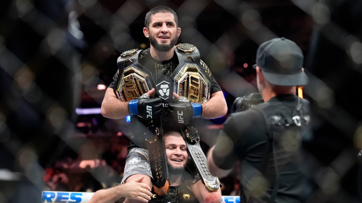 Dağıstanlı yıldız İslam Makhachev çifte şampiyon! UFC tarihinin en uzun galibiyet serisini yakaladı