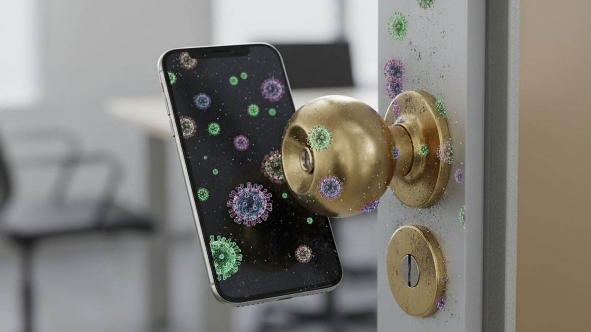 Virüslerin en sevdiği ortamlar: Cep telefonları ve kapı kolları!