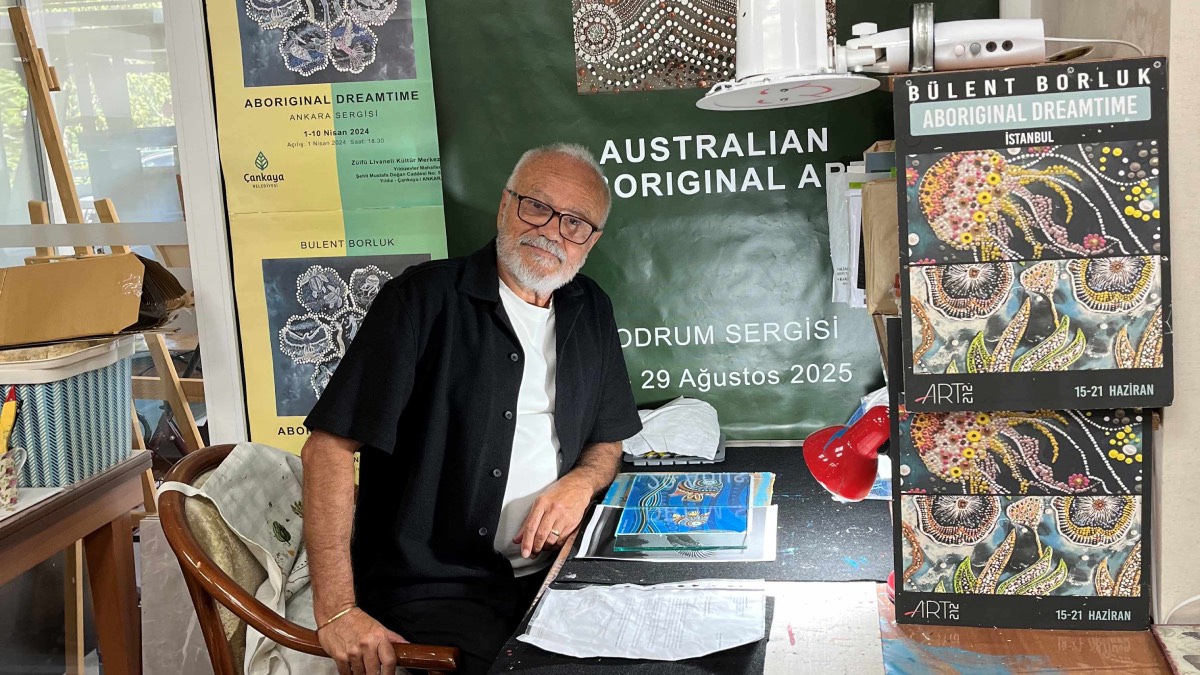 Bülent Borluk’un Cam Nokta Boyama Sergisi Darüşşafaka için Ankara’da açıldı