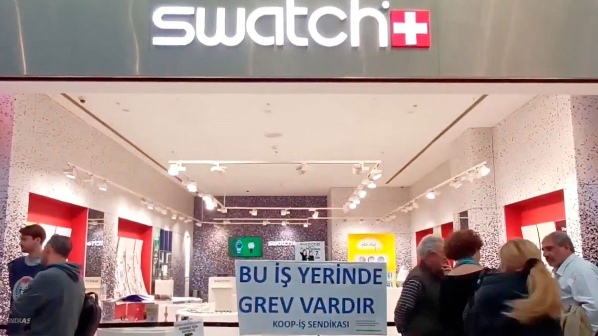 Swatch çalışanlarının grevi 7. gününde: Emeğimizin karşılığını istiyoruz