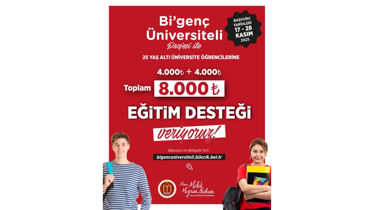 O ilimizde üniversiteli gençlere 8 bin TL eğitim desteği verilecek: Başvurular başladı!
