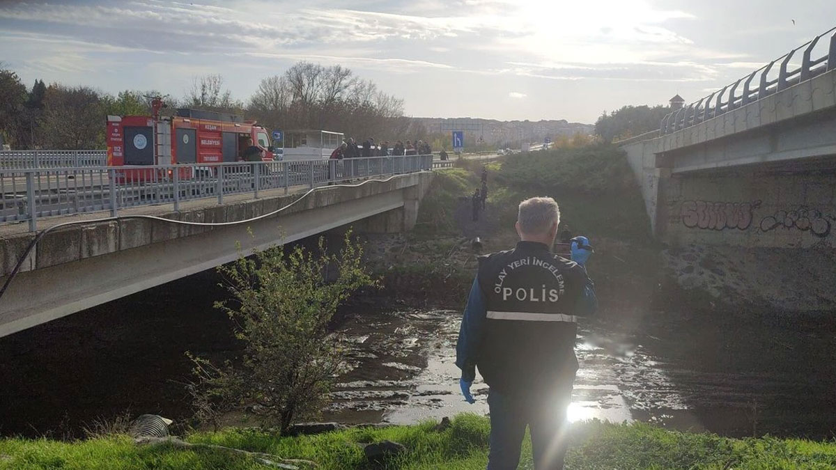 Keşan’da şüpheli ölüm: Dere yatağında bir kişinin cansız bedeni bulundu