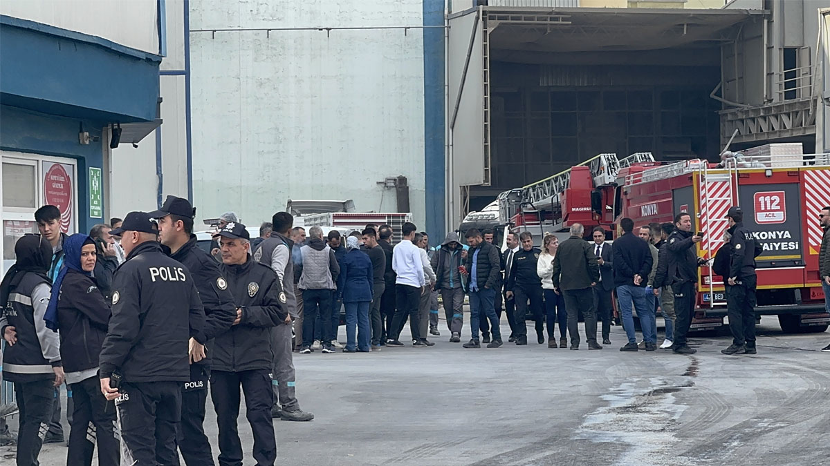 Konya'da un fabrikasında patlama