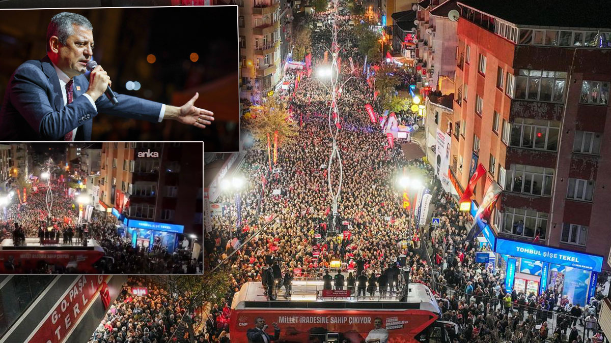 Özel, Sultangazi mitinginde konuştu: Erdoğan her şeyi kendisi yönetiyor ama sıkışınca MHP'yi öne sürüyor