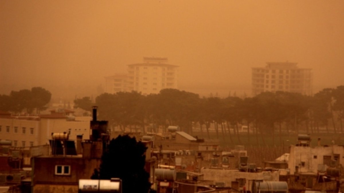 Lodosla birlikte çöl tozu geliyor