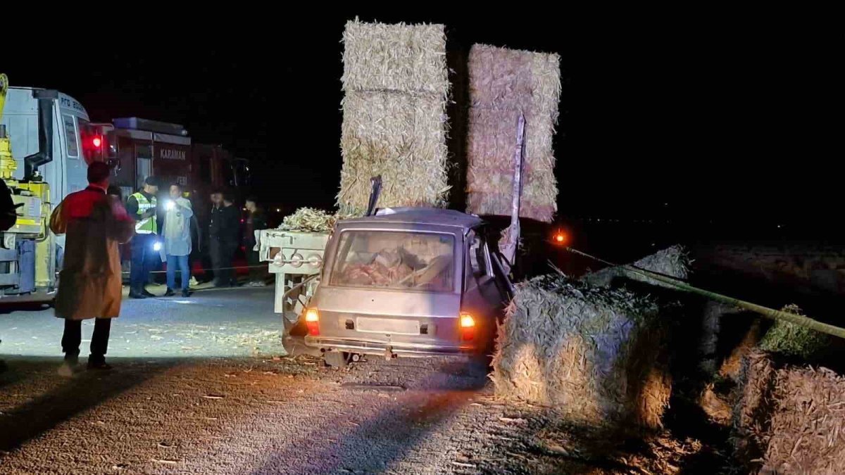 Otomobil TIR'a ok gibi saplandı: Karı-koca hayatını kaybetti