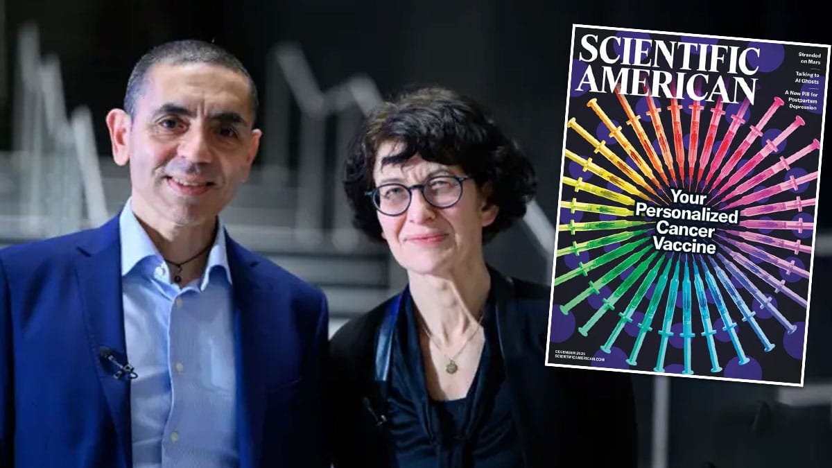 Özlem Türeci ve Uğur Şahin Scientific American'a kapak oldu: Kişiye özel mRNA aşısı kanseri bitirecek