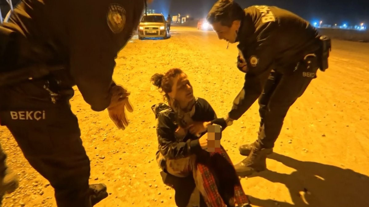 Aksaray’da sokakta yatan kadın drama sahnesi yarattı! Bekçilerin her teklifini reddetti: Sizin yüzünüzden diye isyan etti