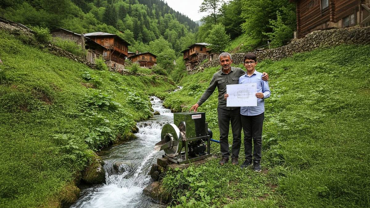 Giresunlu zeka: Akan suyu bile paraya dönüştürüyor!