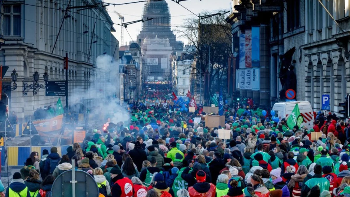 Belçika’da üç günlük grev başladı: Ulaşım ve kamu işleri aksadı