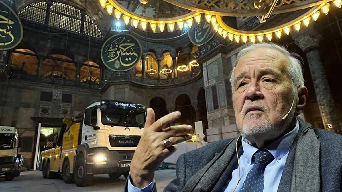İlber Ortaylı’dan Ayasofya’daki görüntülere tepki: O yapı çökerse dünya bunun faturasını Türklere çıkaracak