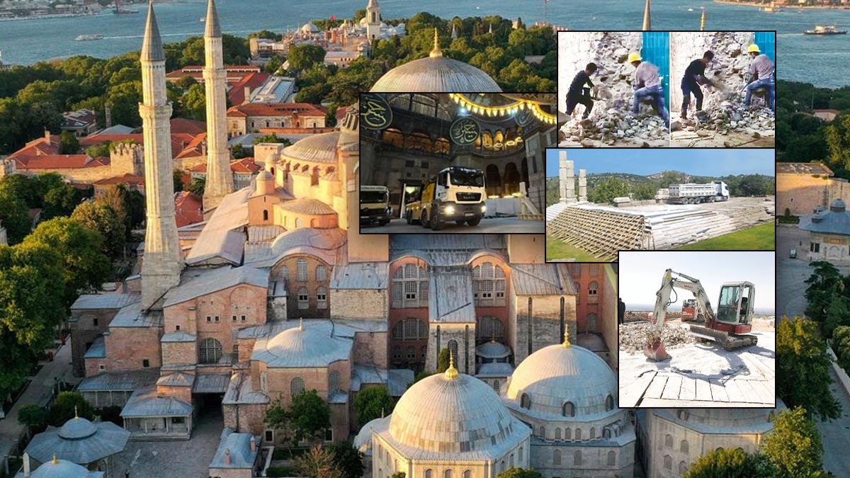 Tır, hilti, silindir yetmedi: Ayasofya'daki kamyonun suçlusu 'bilim'