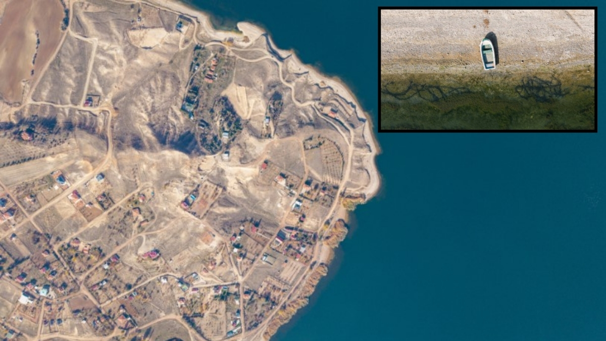 Bozkır’ın ortasında duruyor, görenleri kendine hayran bırakıyor! Denizi yok ama barajı var: İşte mest eden mavi manzara